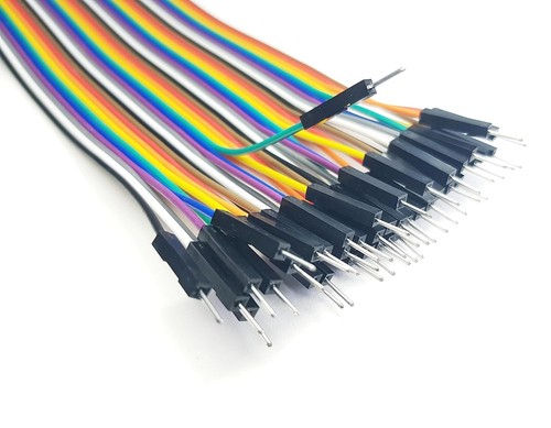Multi Color Wire 120pcs Multicolored Jumper Wires for Prototyping Electronic 20cm, black ...