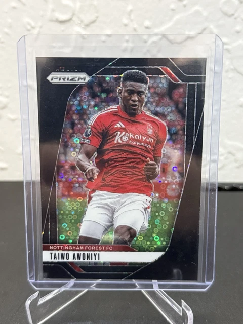 2024-25 Panini Prizm Premier League Taiwo Awoniyi Black Prizm Disco 1/1