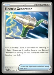 Electric Generator 079/091 Paldean Fates Uncommon