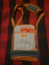 TIRRINIA 2 BOTTLE WINE CARRIER INSULATED COOLER BAG NEW!