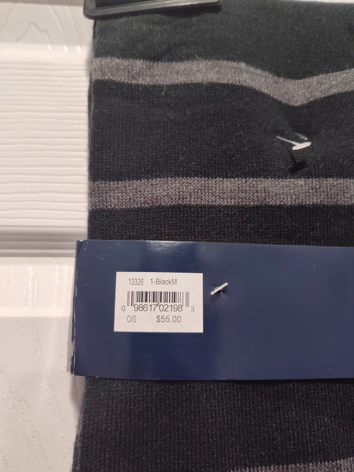 Juego de 2 gorras y bufandas de punto con logotipo NAUTICA reversibles negras y grises nuevas precio de venta sugerido por el fabricante $55 Foto 2 de 4