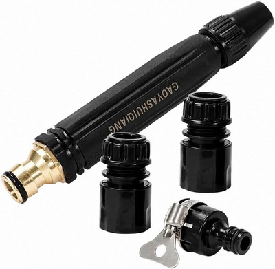 #ad PowerJet High Pressure Water Gun 5 in 1 NozzleGarden Hose Pressure Booster3000 $12.95