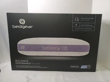 NEW Bedgear Balance Performance Pillow Size 1.0 Moisture Wicking Bed Pillow.