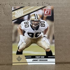 2010 JIMMY GRAHAM DONRUSS NFL #52 RATED ROOKIE RC CARD PANINI SAINTS SEAHAWKS. rookie card picture