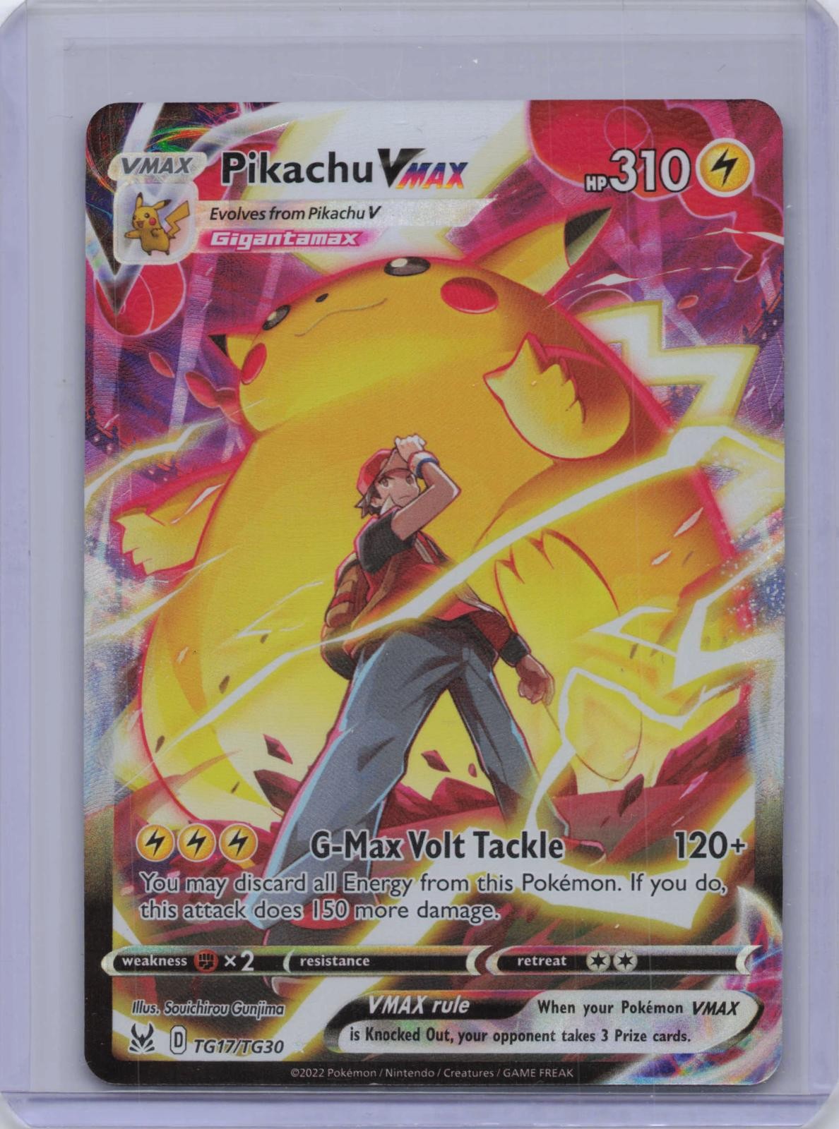 Pikachu VMAX TG17/TG30 Holo VMAX Rare Lost Origin Trainer Gallery Pokemon NM