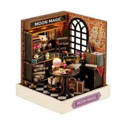 Miniature House Kit, CUTEROOM Tiny Kit Wooden One Size, Moon Magic 