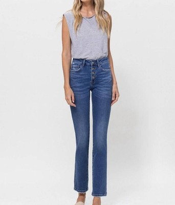 Vervet By Flying Monkey Melissa Mid Rise Straight Leg Jeans Size 32