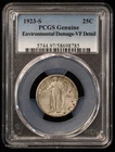 1923-S 25C Standing Liberty Quarter PCGS Genuine