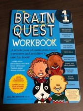 Brain Quest Workbook 1 for 1st Grade, Educational Activity Book, Good Condition