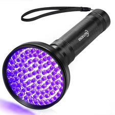 ESCO LITE UV Flashlight Black Light, 100 LED 395 nM Ultraviolet 100
