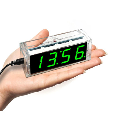 DIY Electronic LED Clock Kit Digital Alarm Time Display Microcontroller Project