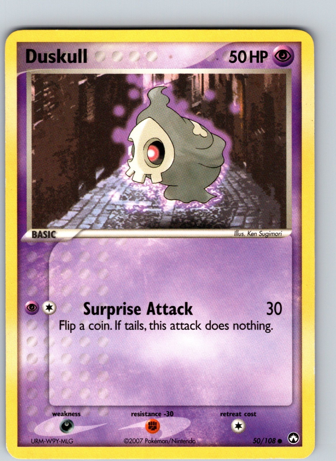 Duskull 50/108 2007 EX Power Keepers Regular Common LP