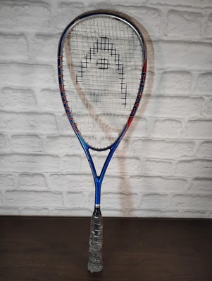 Head Ti. Fire Titanium Squash Racket Red Blue Grip Wear