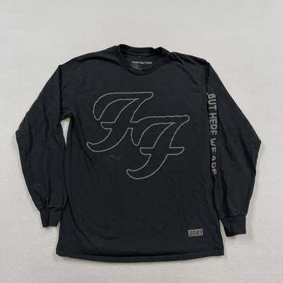 Foo Fighters Shirt Mens Medium Black Long Sleeve But Here We Are Tour 2023