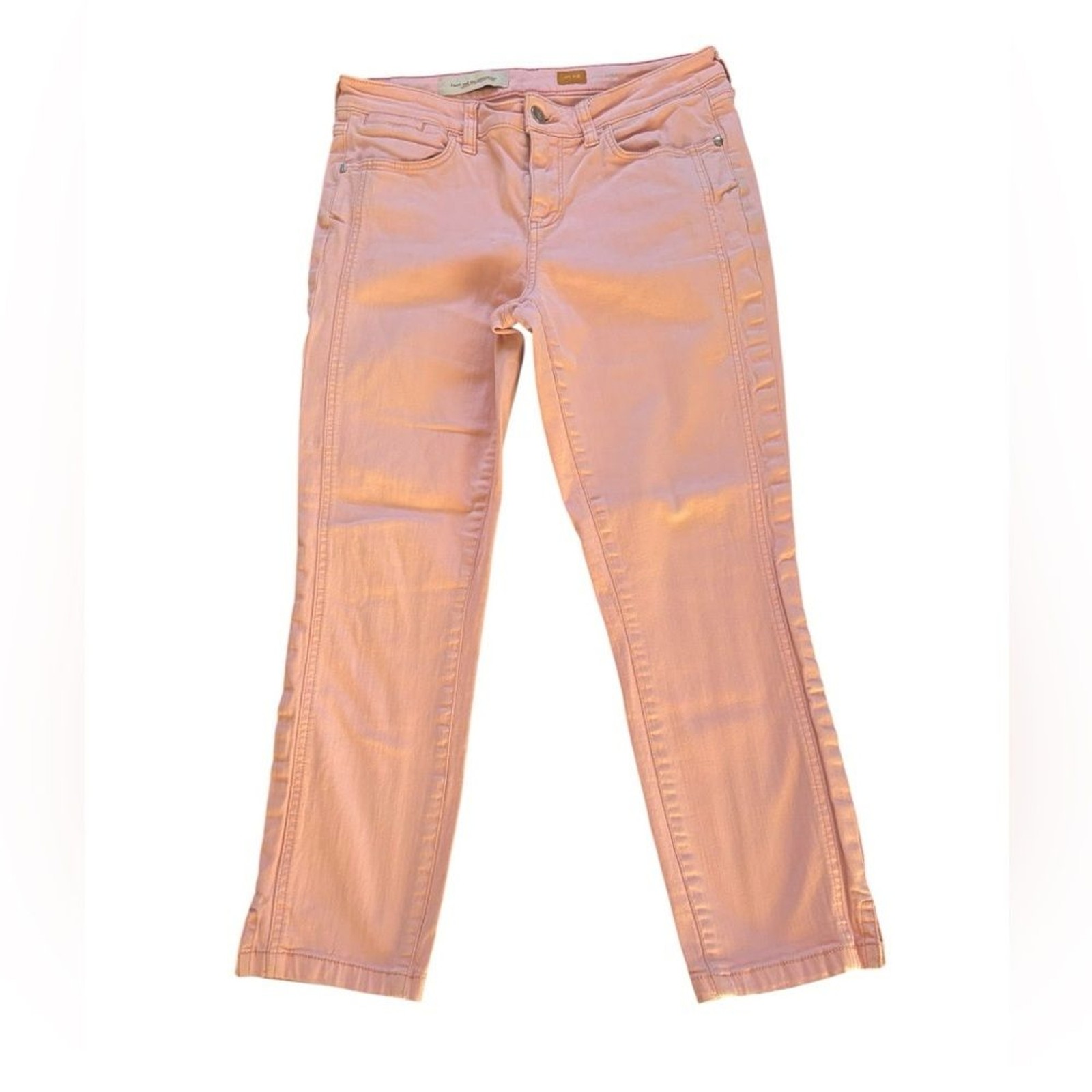 Pilcro And The Letterpress Anthropologie Fit Stet Pink Jeans Womens Size 29