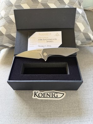 KOENIG MINI GOBLIN FLIPPER GRAY TITANIUM 3'' M390 BURNISHED WHARNCLIFFE New