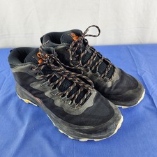 MEN'S MERRELL MOAB SPEED MID REGULAR BLACK HIKING BOOT SIZE 9 J135409