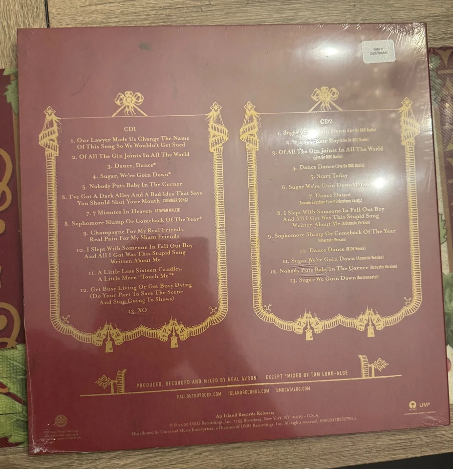 Fall Out Boy From Under The Cork Tree 2CD 20th Anniversary Deluxe Ed - Image 4 of 4