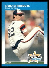 4,000 Strikeouts (Steve Carlton) 1987 Fleer #635 Chicago White Sox FREE SHIPPING