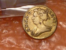 Original 1713 Reine Anne Paix à Utreight Médaille Bronze Jeton #2