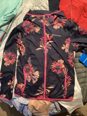 Columbia Girls Kids Zip Up Reversible Jacket Medium M 10/12