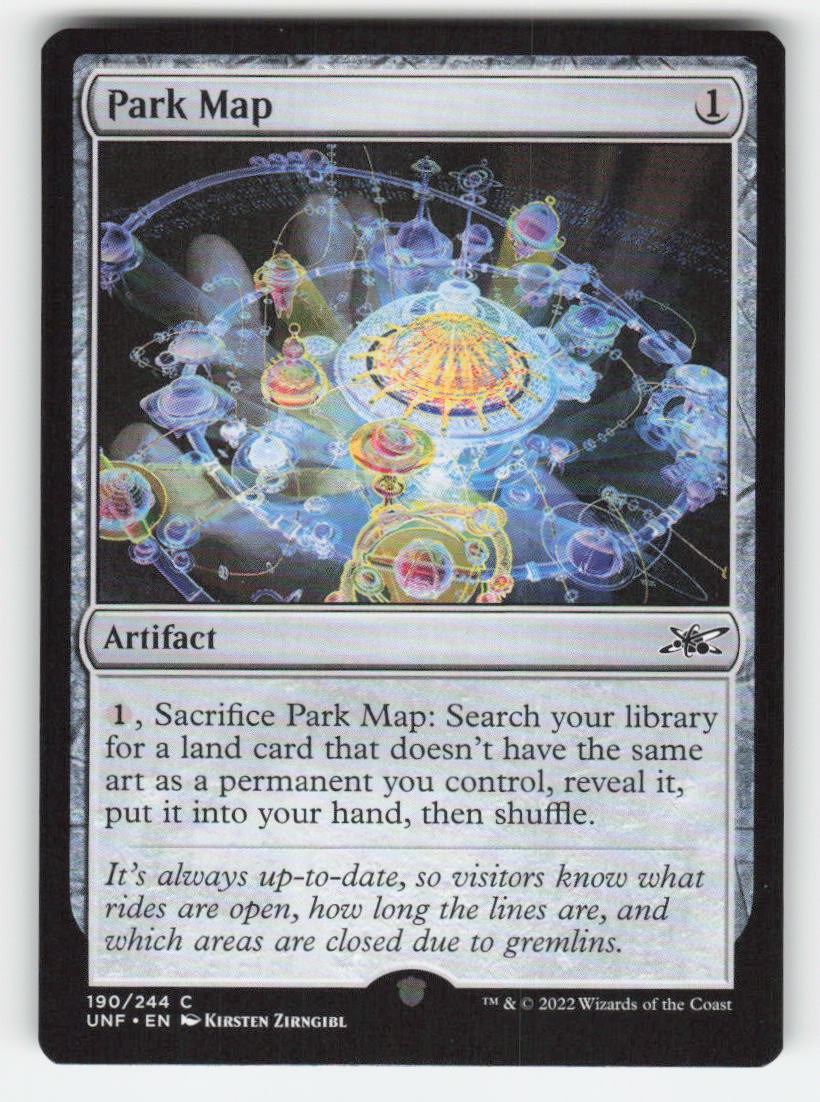 Park Map 190 Common Near Mint