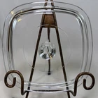 VTG PYREX/CORNINGWARE P-7-C CLEAR GLASS SQUARE LID Fits A-1-B, A-1.5-B &A-1.75-B