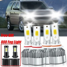 For Chevrolet Tahoe 2000-2006 LED Headlight Bulb Hi/Low Beam Fog Light 6000K
