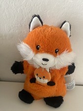 B. Boutique Hand & Finger Puppet, Set of 2, orange foxes