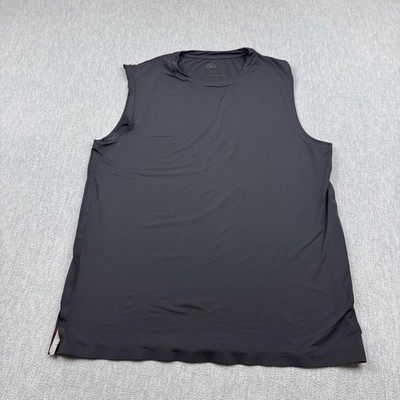 Alo Yoga Shirt Mens Medium Black Sleeveless Tank Athletic Workout