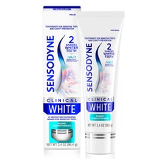 Sensodyne Clinical White Toothpaste for Sensitive Teeth Mint Flavor, 3.4 oz