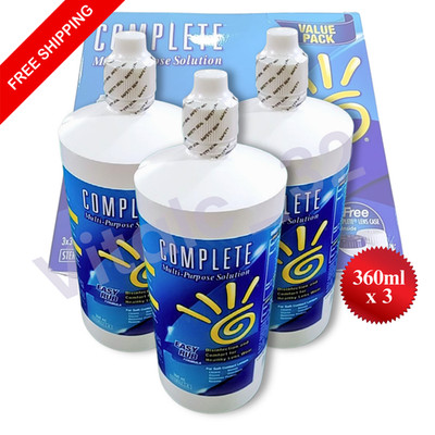 Complete Multi-purpose Easy Rub Solution 360ml x 3 Bottles Expiry 2026/27