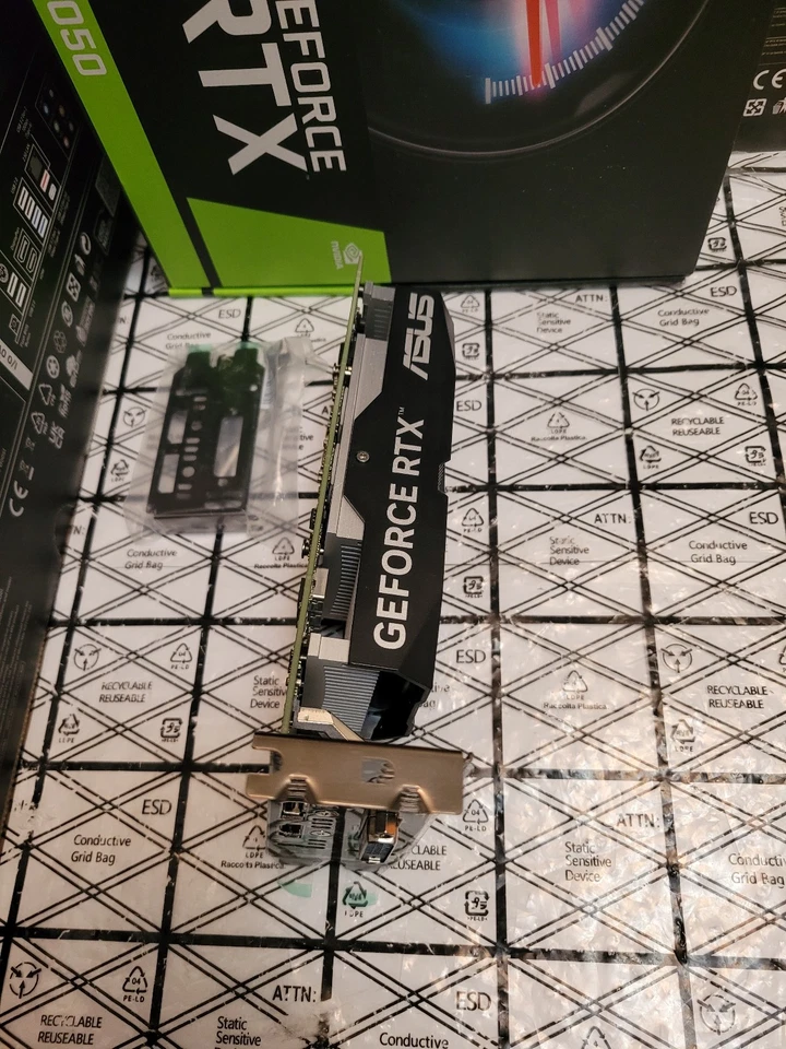 Asus NVIDIA RTX 3050 LP Low profile 6GB PC Gaming Graphics card Expertly Tested - Image 4 of 4