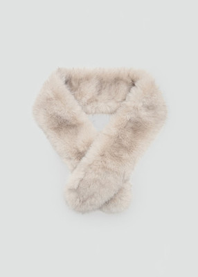 NWoT MNG BY MANGO Faux norwegian FOX look Fur Shawl Scarf  bridal evening cover