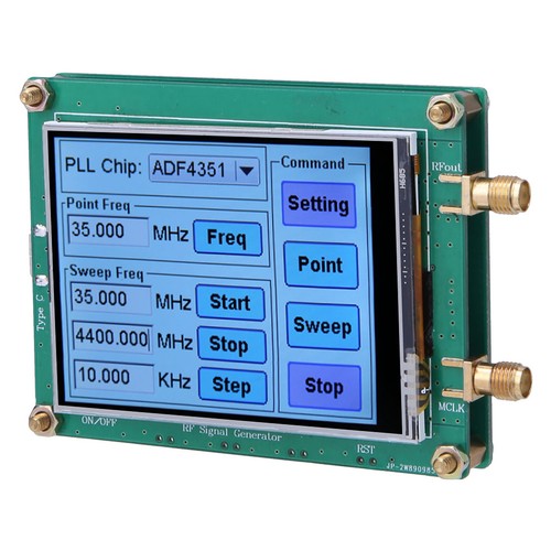 New Signal Generator Full Touch Screen RF Sweep Frequency PC Control ADF4351 - Picture 8 of 9