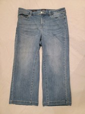 NYDJ Not Your Daughter's cropped jeans: Wide Leg Fit, Medium Wash Women's 16