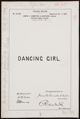James R. Crompton & Brothers, Limited for Dancing Girl brand Certain Named