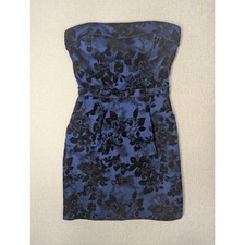 Mystic Vintage Blue Velvet Mini Cocktail Dress