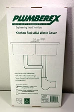 Plumberex Specialty 3061EO Soft ADA Kitchen Sink End Outlet & P-Trap Waste Cover