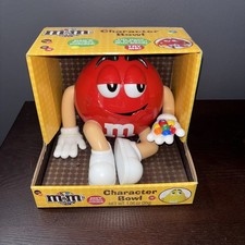 M & M Character Bowl Candy Dispenser Red Collectible