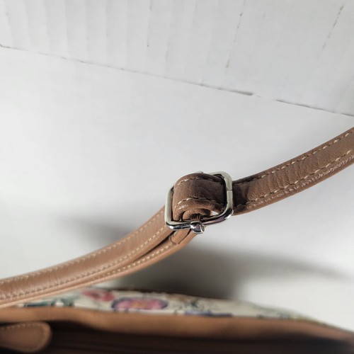 Multi-Sac White Brown Trim Floral Fairycore Cottagecore Feminine Crossbody Bag - 第 5/12 張圖片
