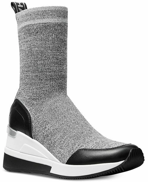 Michael KORS GROVER Knit LUREX Metallic SOCK Booties Sneakers 6 I LOVE SHOES