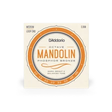 D'Addario EJ80 Phosphor Bronze Octave Mandolin Strings, Medium, 12-46