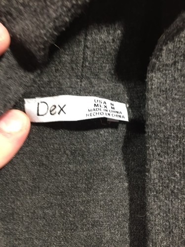 Dex Cardigan Sweater Womens M Gray Long Sleeve V Neck Pockets - Picture 3 of 8