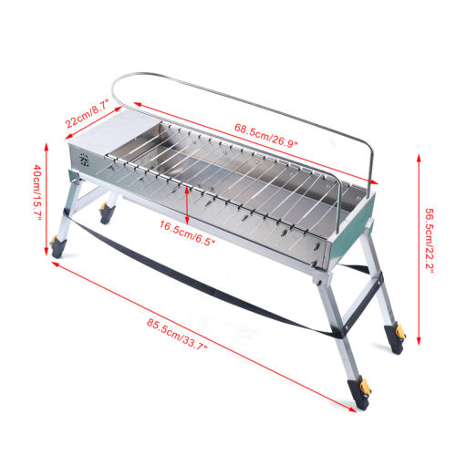 Electric Charcoal Grill Automatic BBQ USB Household Rotary Barbecue Machine - Picture 3 of 14