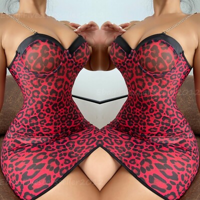 Wild Leopard Print Women Sexy Lingerie Contrast Lace Underwire Babydoll Clubwear | eBay Wild Leopard Print Women Sexy Lingerie Contrast Lace Underwire Babydoll Clubwear | eBay