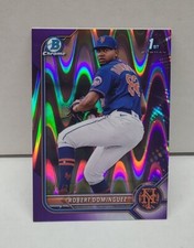 ROBERT DOMINGUEZ 2022 Bowman Chrome Prospects PURPLE WAYRAVE REFRACTOR /250 METS