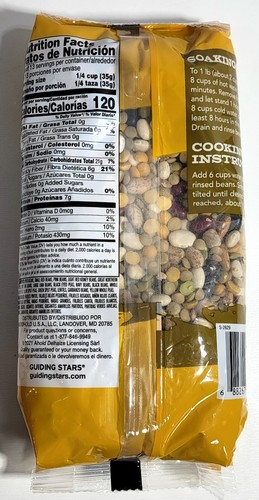 Five 1lb (16 oz) bags of 16 Bean Soup Mix Giant Brand - Picture 3 of 3