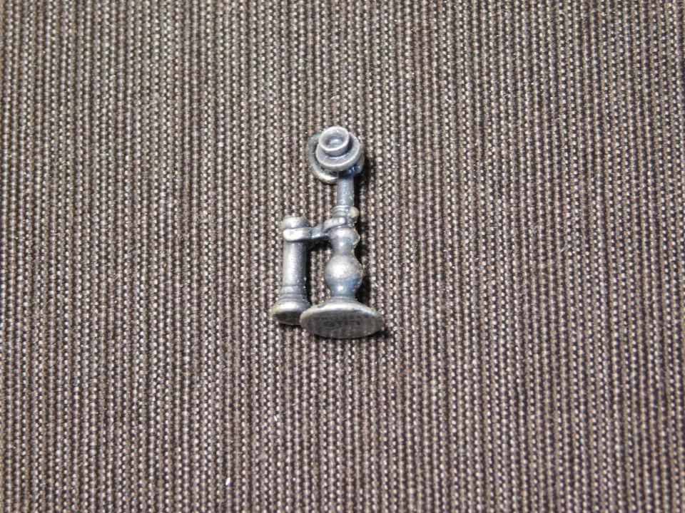 VINTAGE  STERLING SILVER MINI TELEPHONE CHARM - Image 2 of 4