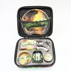 One Set Grinder Smoking Set Stash Jar Herb Tobacco Cigarette Rolling Machine